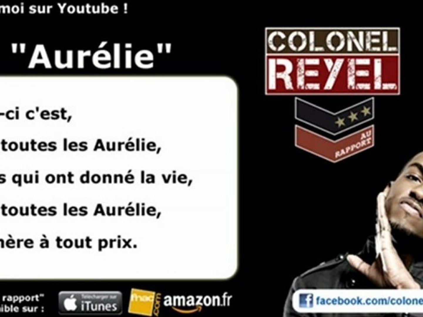 Colonel Reyel - Aurélie - Paroles (officiel) - Vidéo Dailymotion
