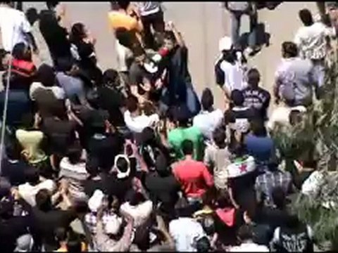 Syria فري برس ريف دمشق قدسيا تشييع الشهيد البطل محمود الغندور 3 6 2012 Damascus