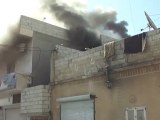 Syria فري برس حماه المحتلة مورك احد المنازل التي حرقت نتيجة القصف على المدينة 3 6 2012 Hama