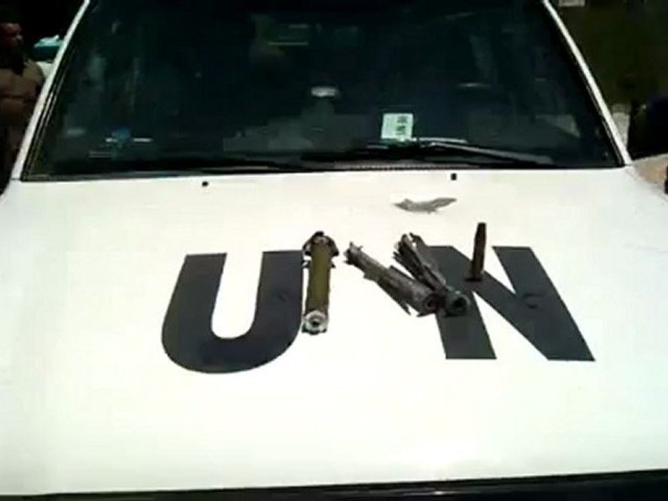 Syria فري برس  ريف دمشق داريا القذائف التي إستخدمتها عصابات الأسد بإشراف المراقبين1 6 2012 Damascus