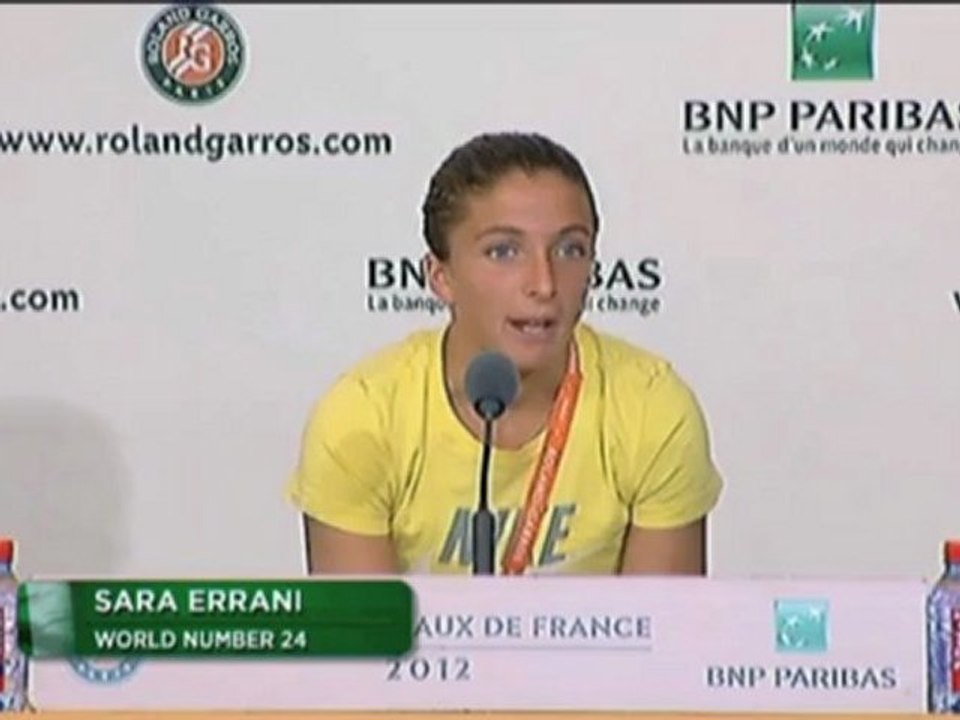 French Open: Errani: 'Stosur ist eine tolle Spielerin'