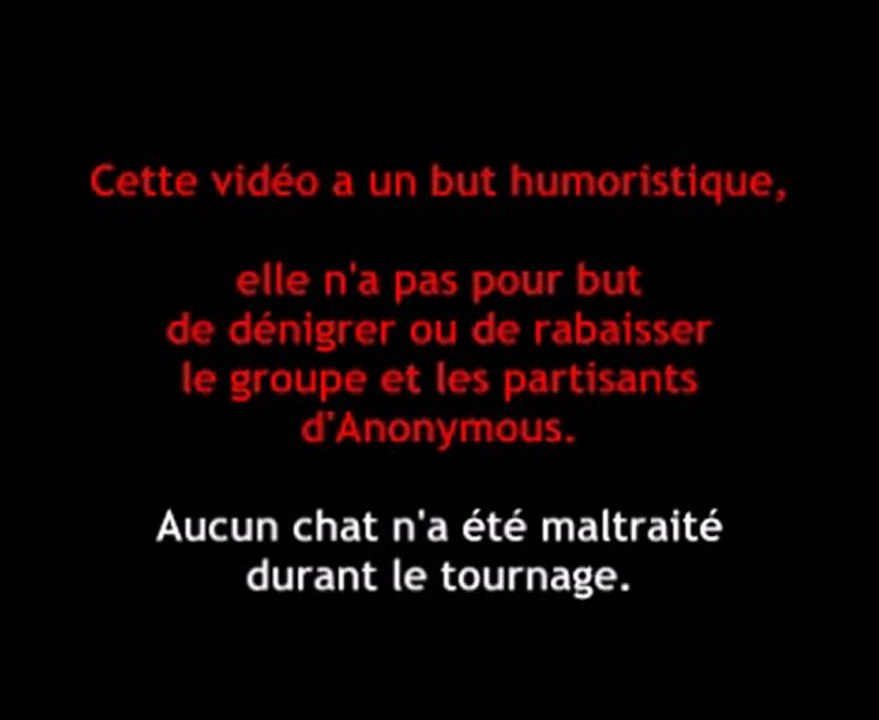 Après les fameux anonymous, voici leurs plus fervents supporters à quatre pattes, les anonymious..