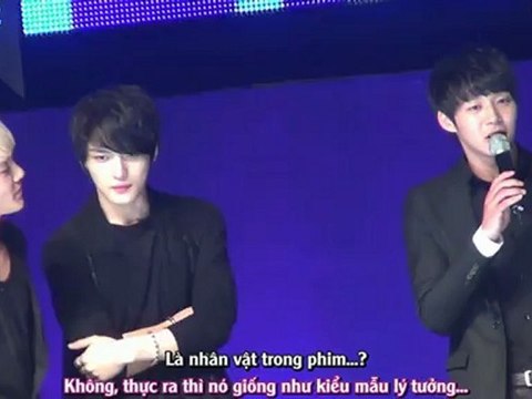 [JYJFamilyVN's VIETSUB] 120421 JYJ at Lotte Fanmeeting - Lie Detector Part 1