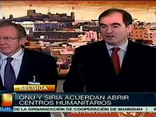 ONU instalará oficinas de coordinación humanitaria en Siria