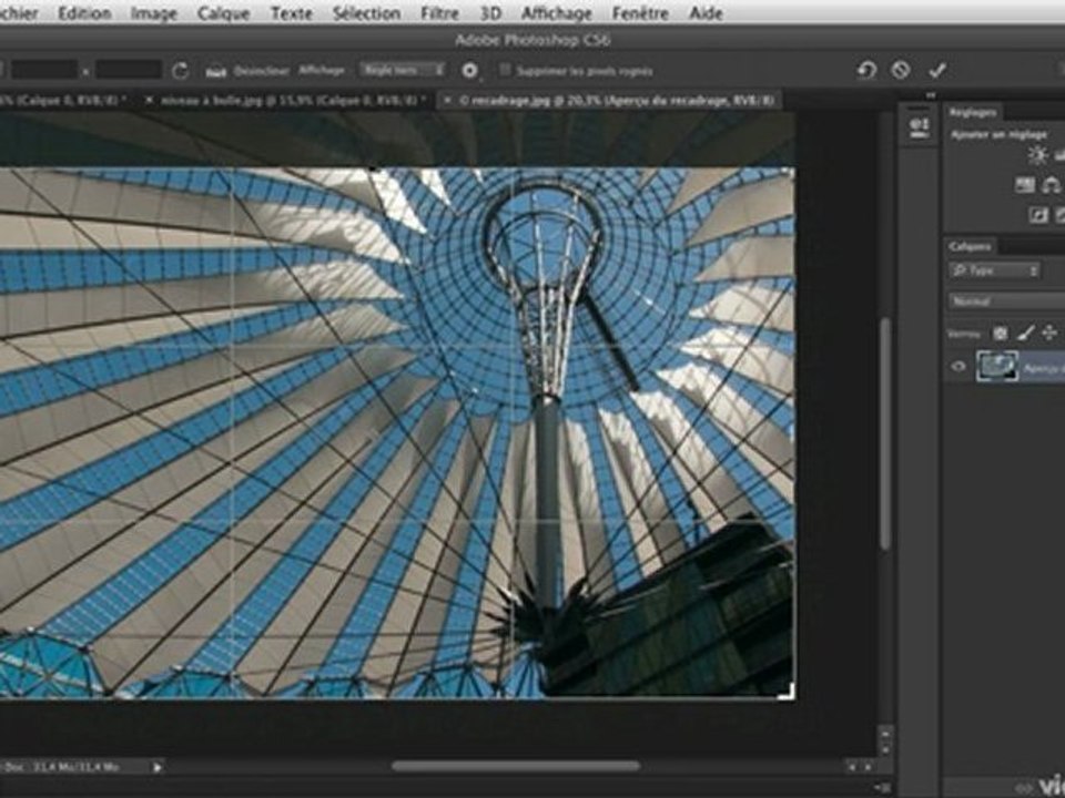 Photoshop CS6 : Recadrage