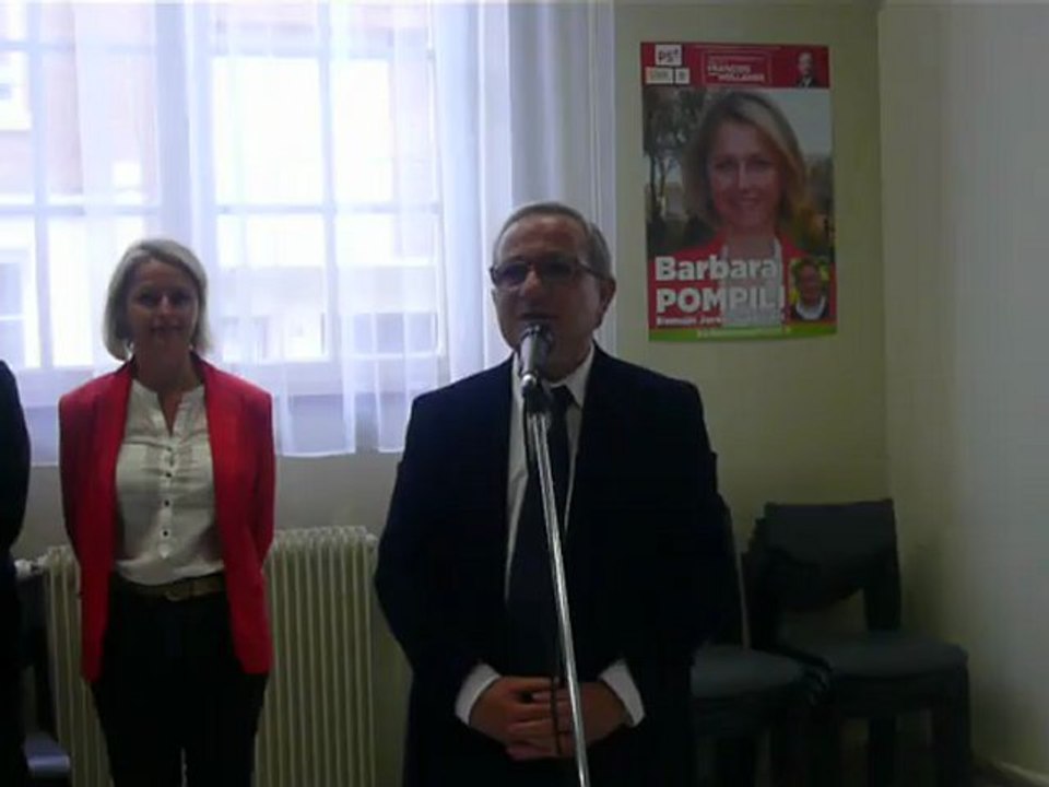 Claude Gewerc le 4 juin à Amiens, en soutien à Barbara Pompili