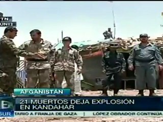 Mueren 21 por explosión en Afganistán