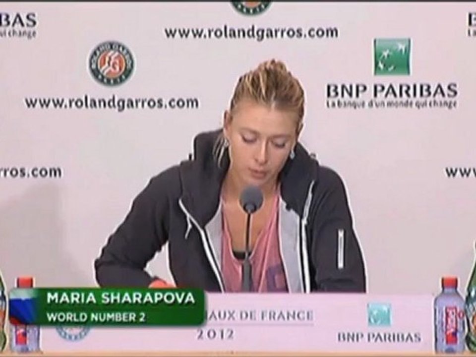 French Open: Scharapowa: 'Kwitowa wird hart'