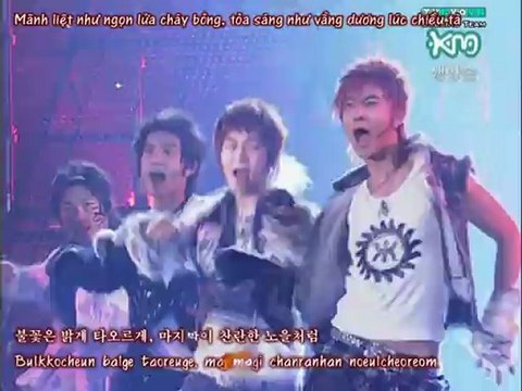 [TVfXQVN's Karaoke + Vietsub] [Perf] 051127 MKMF 2005 - Iyah + Rising Sun