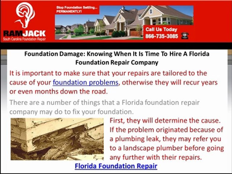 Foundation Damage: Knowing When It Is Time To Hire A Florida Foundation Repair Company