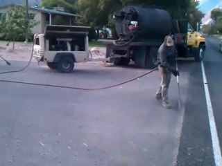 Eckles Paving Sealcoat Cleaning