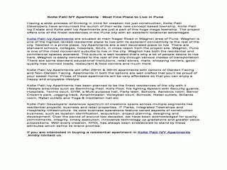 Kolte Patil Ivy Apartments