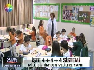 Milli Eğitim 4+4+4 sistemini açıkladı - 06 haziran 2012