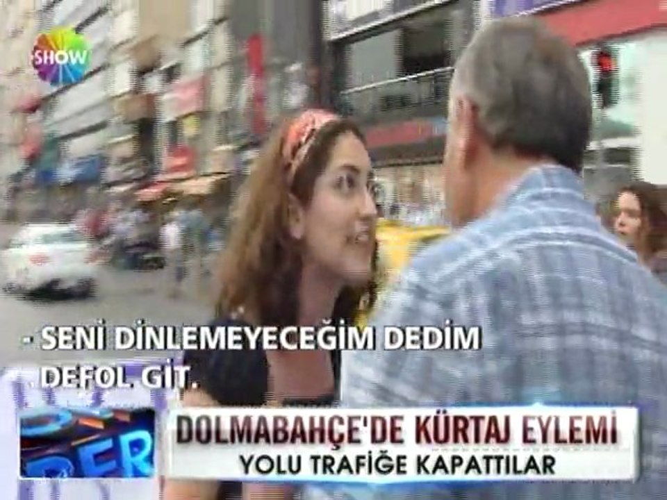 Dolmabahçe'de kürtaj eylemi - 06 haziran 2012