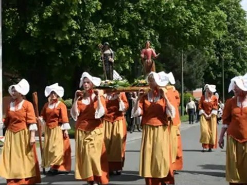 Procession Ste-Waudru Frameries 2012