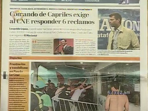 Titulares de Primera Página este 07 de Junio