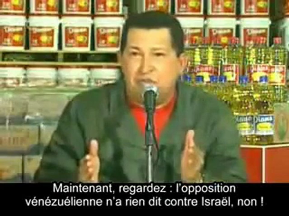 Hugo Chavez Maudit sois-tu, Etat d'Israël !