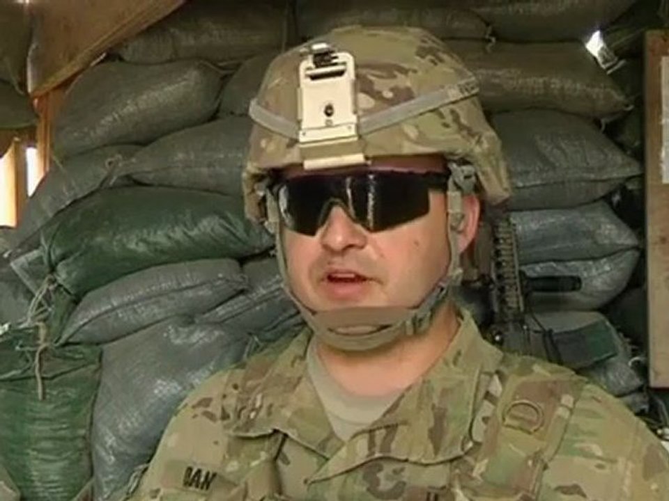 US troops work the graveyard shift