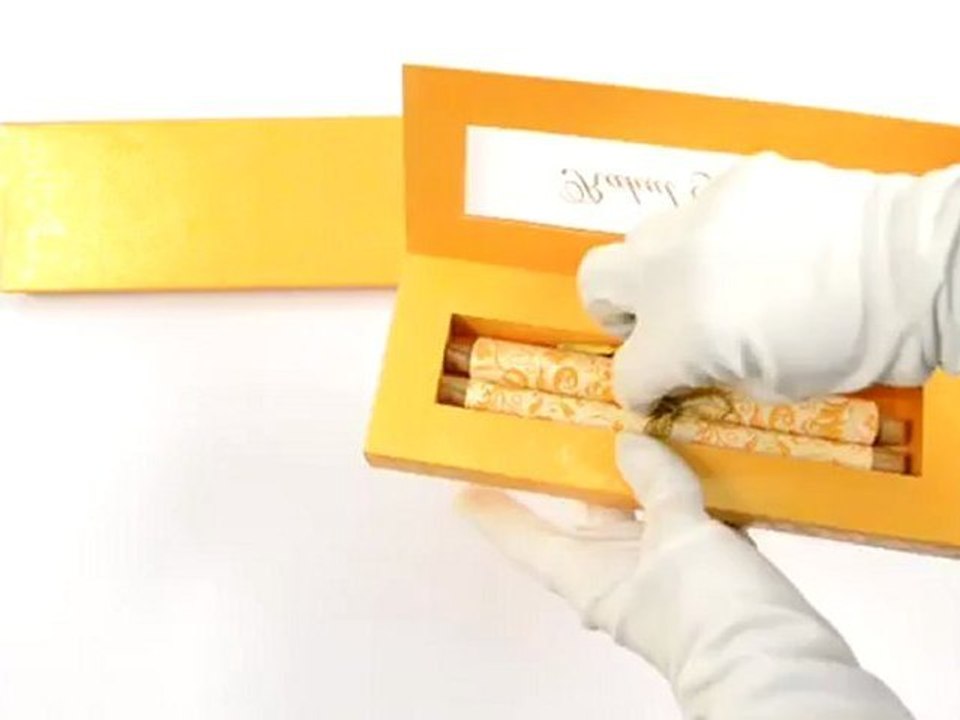 S993, Orange Color Scroll Jewish Invitations