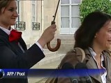 Cécile Duflot reçue à l'Elysée