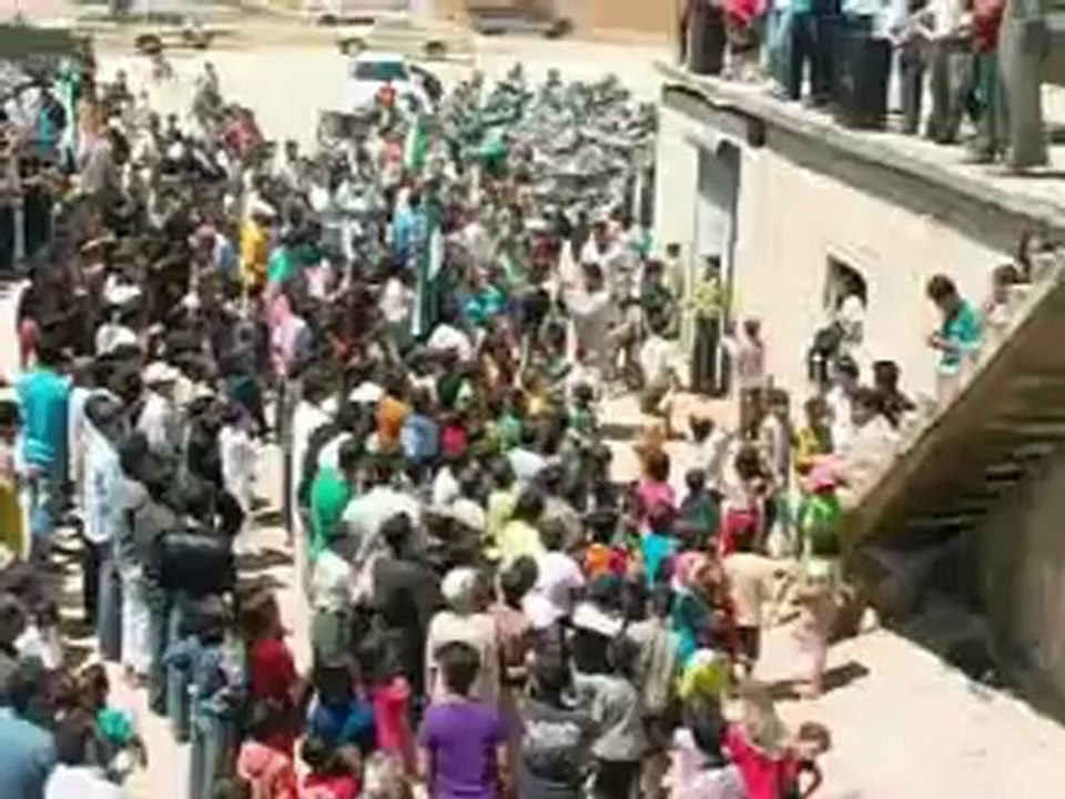 Syria فري برس  حماه المحتلة مظاهرة صباحية  لأحرار التوبة وجبل شحشبو ردا على مجزرة القبير الخميس 7 6 2012 Hama