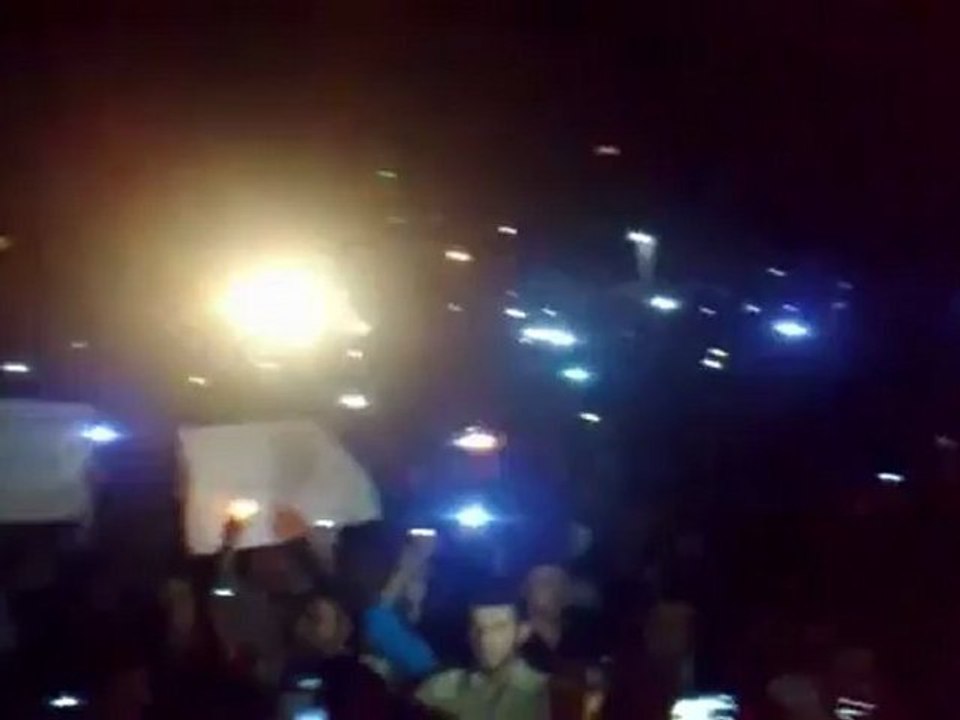 Syria فري برس  ادلب معرة حرمة ليلية رداً على مجازر ريف حماة والحفة7 6 2012 Idlib