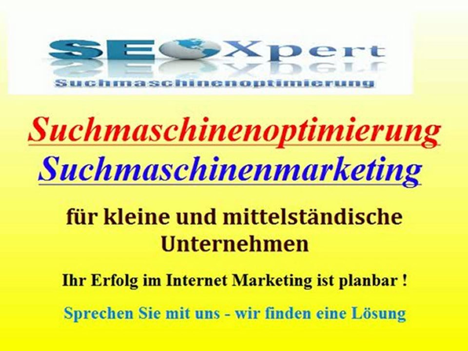 Suchmaschinenoptimierung - SEO and SEM