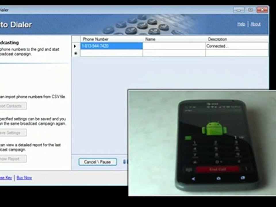 Voice2Phone Auto Dialer - software for broadcasting voice messages by phone