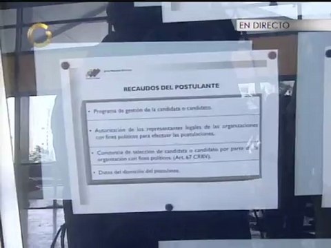 Acortaron recorrido que harán candidatos presidenciales dentro del CNE