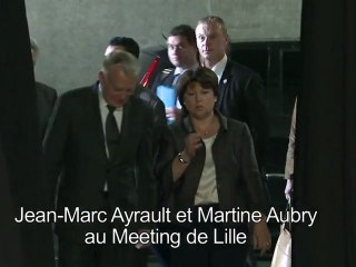 Jean-Marc Ayrault et Martine Aubry au Meeting de Lille