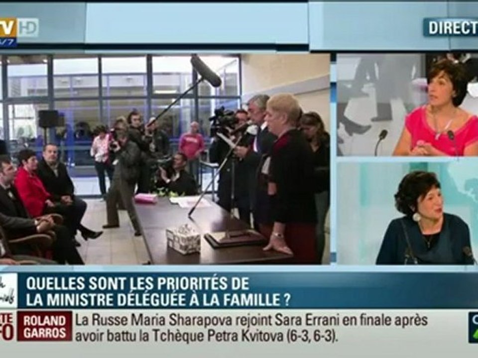 Vidéo Dominique Bertinotti était l'invitée de Ruth Elkrief sur bfmtv - 07_06_2012