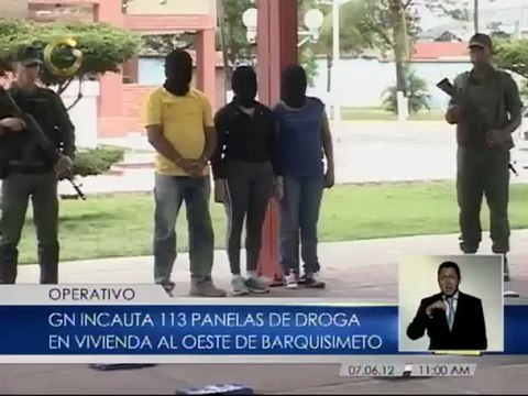 Incautan 113 panelas de droga en una vivienda en Barquisimeto