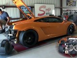 Lamborghini Gallardo Twin Turbo dyno 1450   rwhp