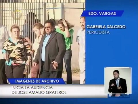 Inició audiencia de presentación del abogado José Amalio Graterol