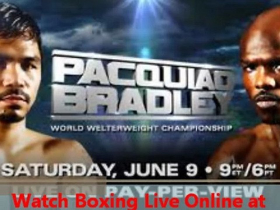 watch Timothy Bradley vs Manny Pacquiao fight online live June 9th