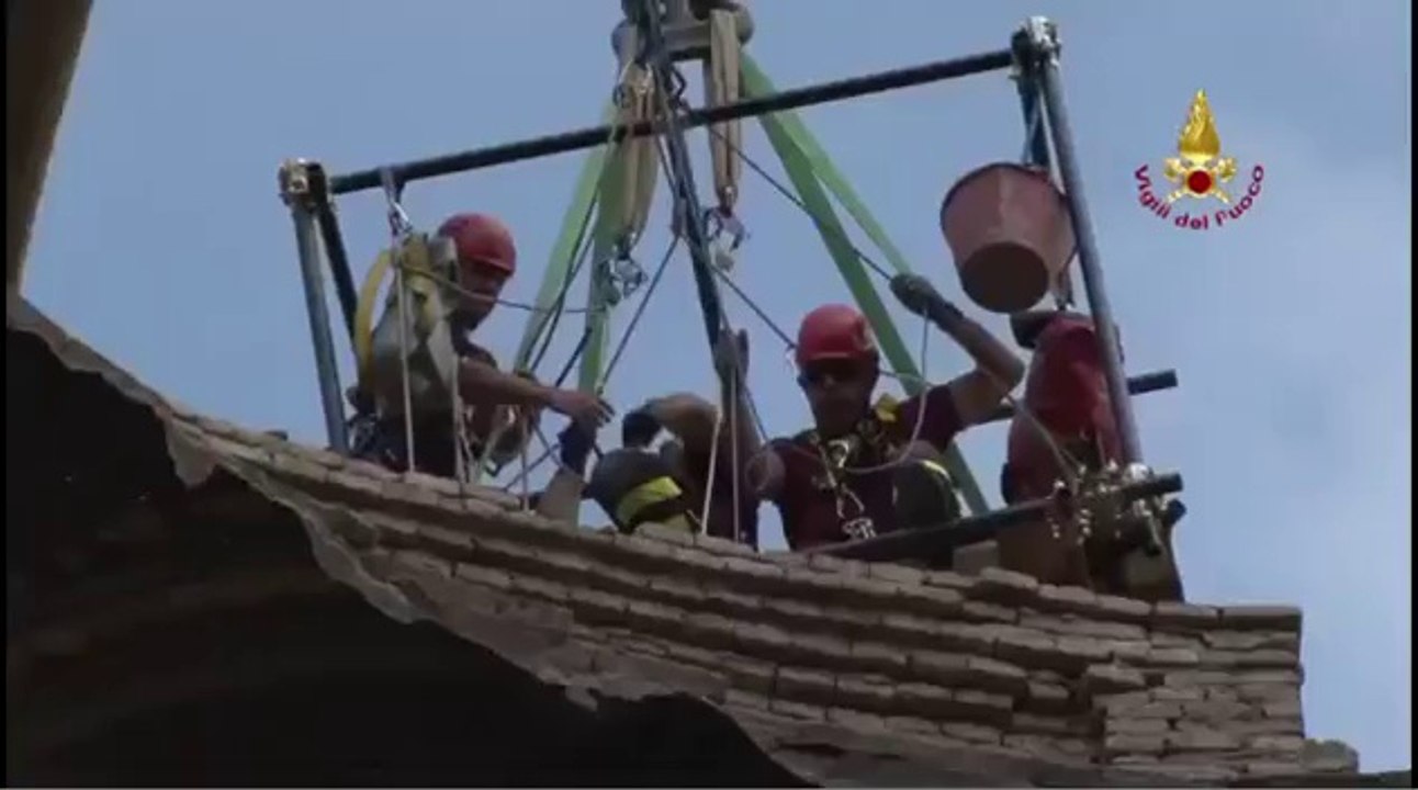Pieve di Cento (BO) - Terremoto - Opere provvisionali Chiesa S Maria Maggiore (07.06.12)