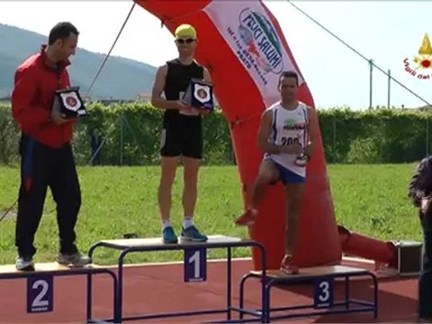 Prato - Campionato Italiano VVF di fondo su pista - Premiazione MM 40 (19.05.12)
