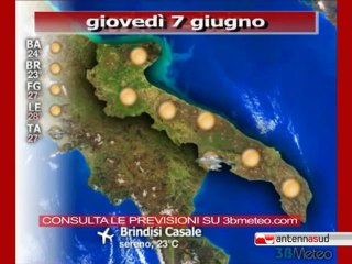 Previsioni del tempo, giovedì 7 giugno