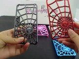 3D Spider Web Plating Hard Cover Case for iPhone 4s/4