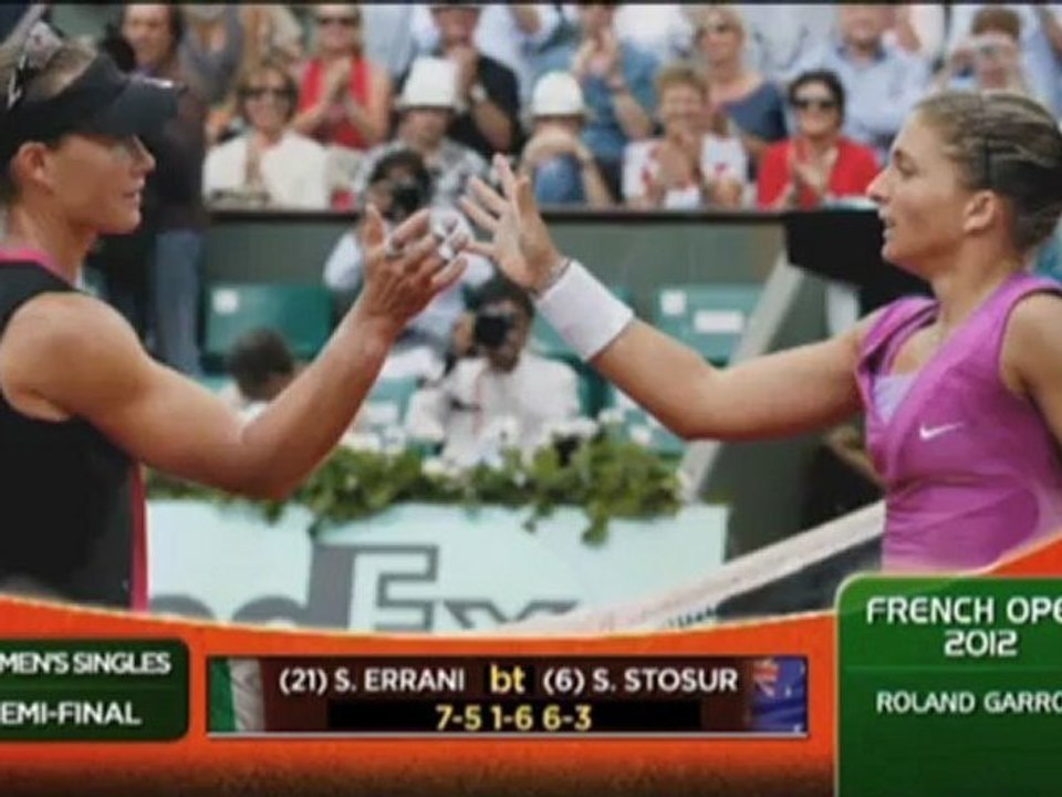 French Open: Sharapowa räumt auf, Errani träumt