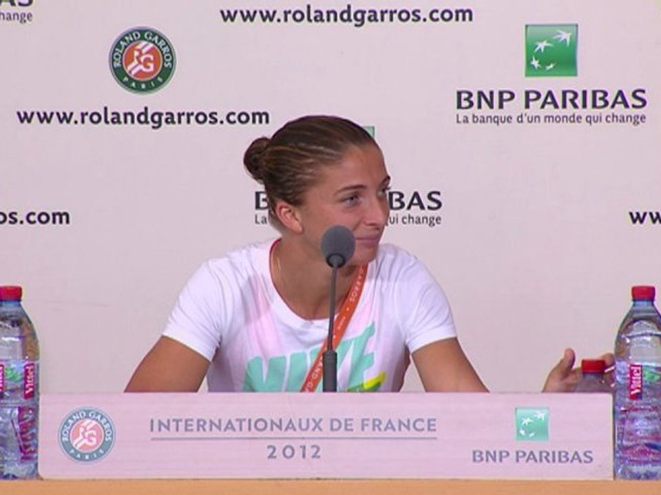 Errani faces the press