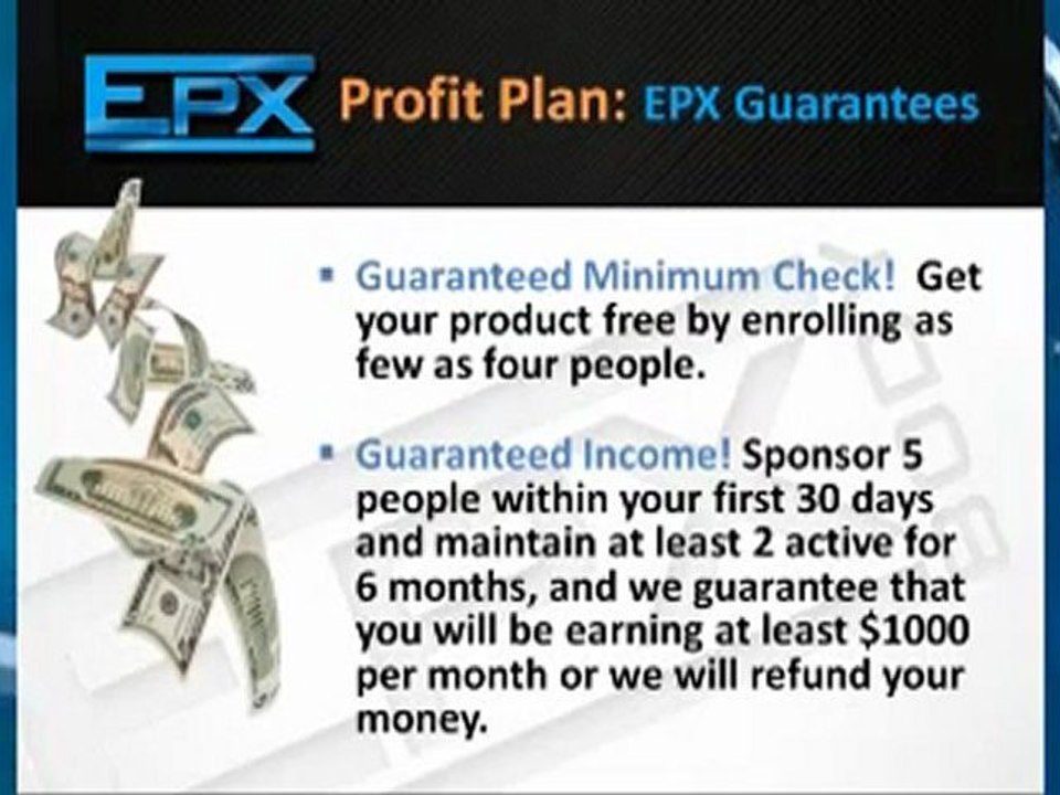 EPXBODY COMPENSATION PLAN - GUARANTEED MINIMUM CHECK & GUARANTEED INCOME