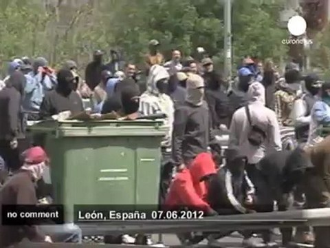 In Spain, miners continue to protest - no comment