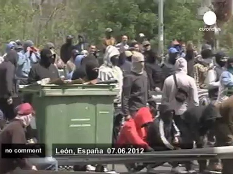In Spain, miners continue to protest - no comment