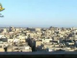 Syria فري برس هاااااام  قصف  متواصل على حي الخالدية ولحظة سقوط الصواريخ با القرب  من الكميرا   8 6 2012 Homs