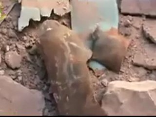 Syria فري برس حمص منزل أثري تدمر بصاروخ شاهدو بعينكم ب 8 6 2012 Homs