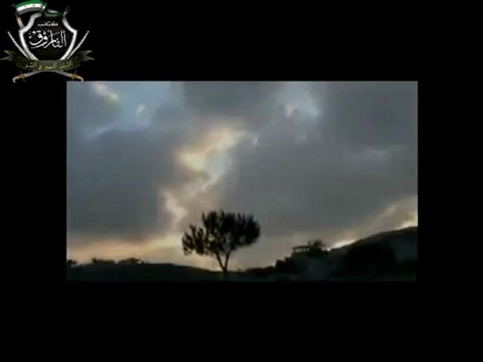 Syria فري برس  حمص أبطال كتيبة الفاروق في قلعة الحصن  7 6 2012 Homs