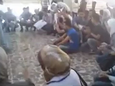 Syria فري برس حلب اعتصام كلية الصيدلة جامعة حلب 7 6 2012 Aleppo