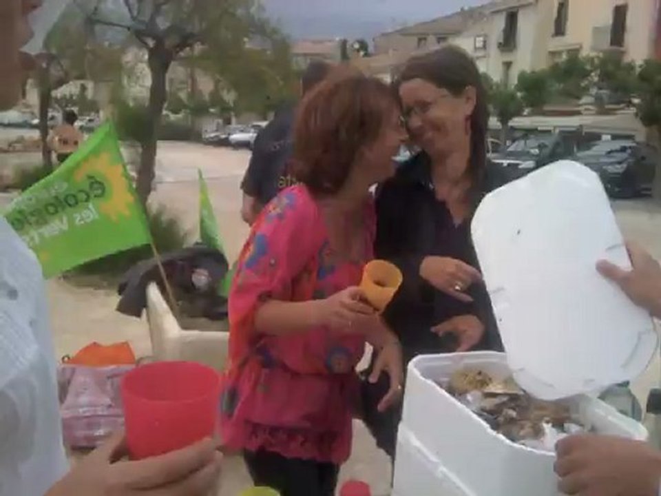 NADJA FLANK - EELV   Soirée festive à Bouzigues