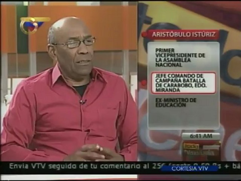 Istúriz: Hoy habrá un mar de pueblo acompañando a Chávez